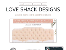 Tablet Screenshot of loveshackdesigns.com